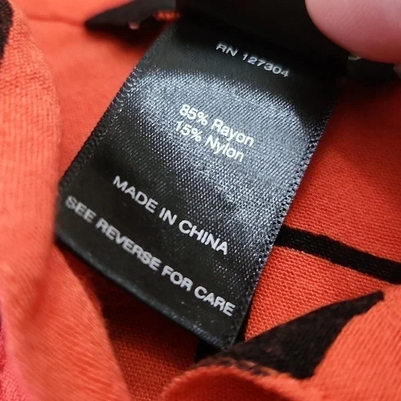 Ali Miles Artsy Art to wear Blouse XL Zipper Back Ruffle Sleeve Collegiate Lux - Picture 5 of 14